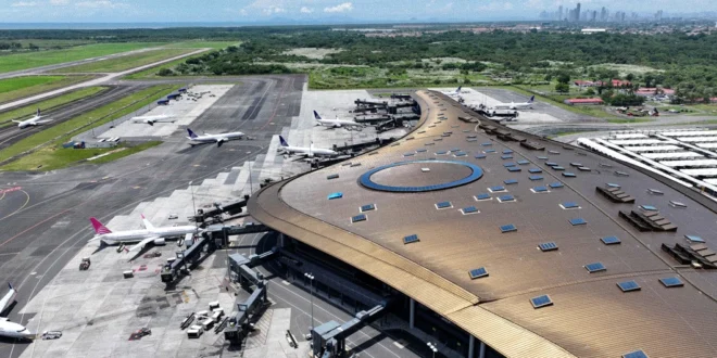 Vista aérea de la Terminal 2 del Aeropuerto Internacional de Tocumen