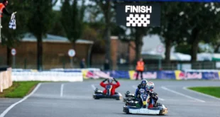 Max Verstappen en una carrera de karting contra 100 competidores en Silverstone