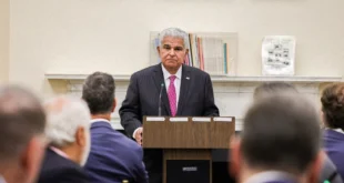 El presidente de Panamá José Raúl Mulino en reunión con directivos del Council of the Americas en Nueva York