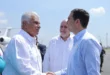 El presidente José Raúl Mulino durante su llegada a la base aérea en Guayaquil