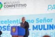 El presidente José Raúl Mulino durante su intervención en el foro de competitividad en Panamá.