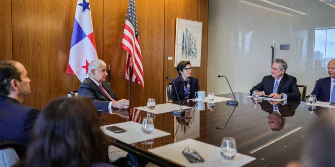 El presidente de Panamá José Raúl Mulino en reunión con directivos de Citi en Nueva York