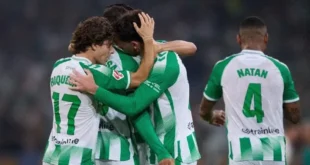 Victoria del Real Betis sobre el Real Madrid en LaLiga