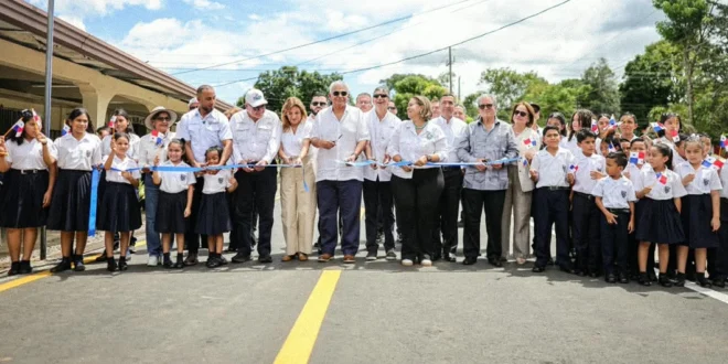 Inauguración de la obra vial Caldera - Alto Boquete en Chiriquí