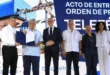 El presidente José Raúl Mulino durante la entrega de la orden de proceder para el teleférico de San Miguelito.