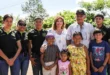 El presidente José Raúl Mulino durante su visita a las zonas afectadas por el sismo en Veraguas.