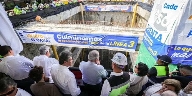 Llegada de la tuneladora Panamá a Albrook y avances en la Línea 3 del Metro bajo la administración de José Raúl Mulino